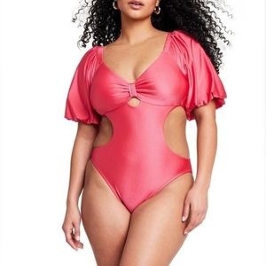 Fe Noel x Target Pink Swimsuit Size XL
